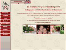 Tablet Screenshot of bergerwirt.de